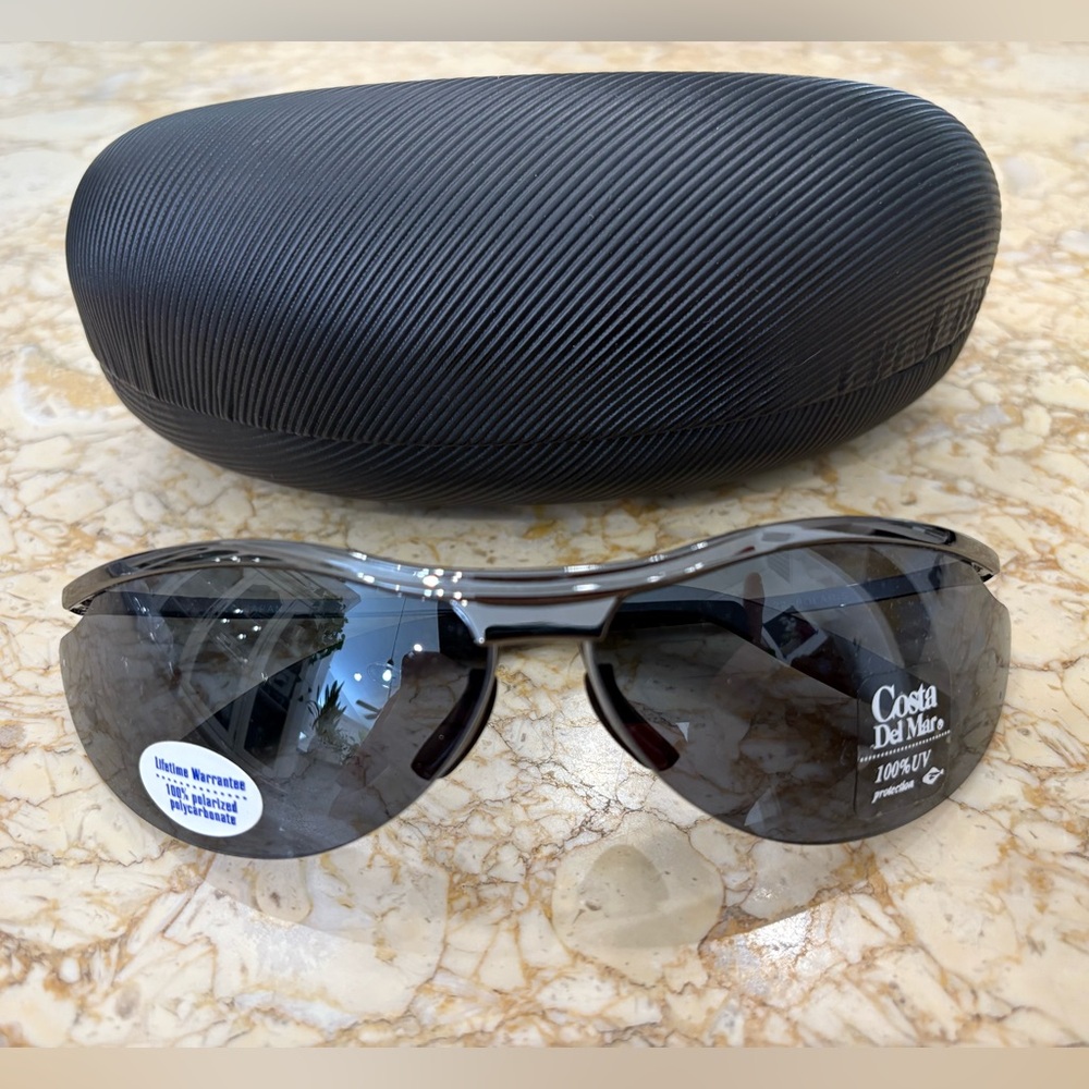 NEW COSTA POLARIS 100%UV BLACK SUNGLASSES